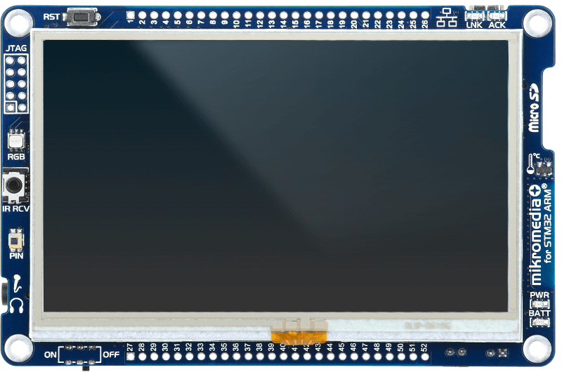 mikromedia Plus for STM32 turn off